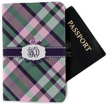 Plaid with Pop Passport Holder - Fabric (Personalized)
