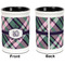 Plaid with Pop Pencil Holder - Black - approval
