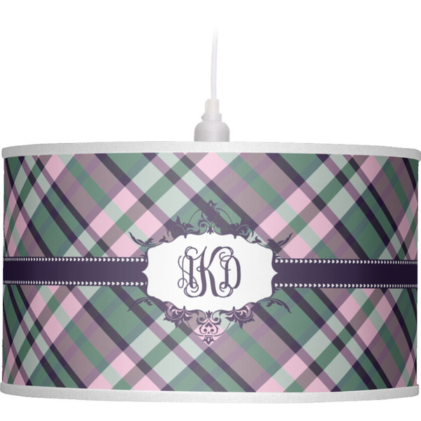 Plaid with Pop Pendant Lamp Shade