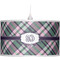 Plaid with Pop Pendant Lamp Shade