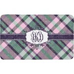 Plaid with Pop Bath Mat (Personalized)