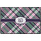 Plaid with Pop Door Mat - 36"x24" (Personalized)