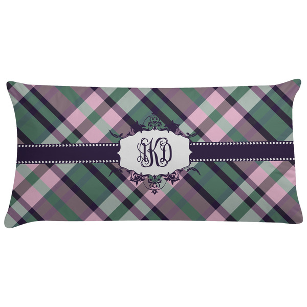 Custom Plaid with Pop Pillow Case - King (Personalized)