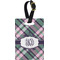 Plaid with Pop Personalized Rectangular Luggage Tag