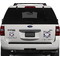 Plaid with Pop Personalized Square Car Magnets on Ford Explorer