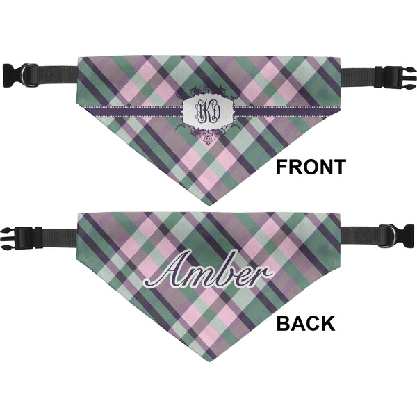 Plaid with Pop Pet Bandana Approval