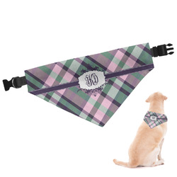 Plaid with Pop Dog Bandana - Large (Personalized)