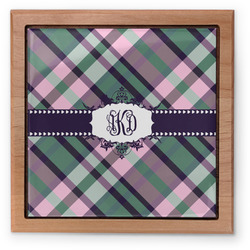 Plaid with Pop Pet Urn w/ Monogram