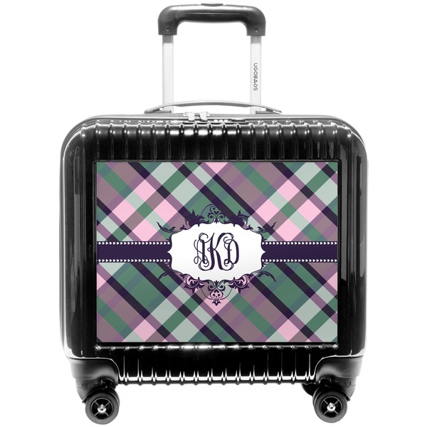 Custom Plaid with Pop Pilot / Flight Suitcase (Personalized)