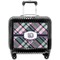Plaid with Pop Pilot Bag Luggage with Wheels