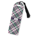 Plaid with Pop Plastic Bookmark (Personalized)