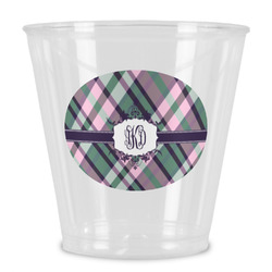 Plaid with Pop Plastic Shot Glass (Personalized)