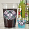 Plaid with Pop Plastic Shot Glasses - In Context