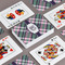 Plaid with Pop Playing Cards - Front & Back View