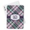 Plaid with Pop Playing Cards - Front View