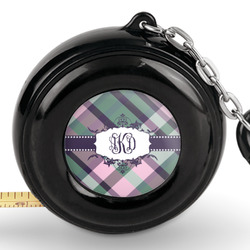 Plaid with Pop Pocket Tape Measure - 6 Ft w/ Carabiner Clip (Personalized)