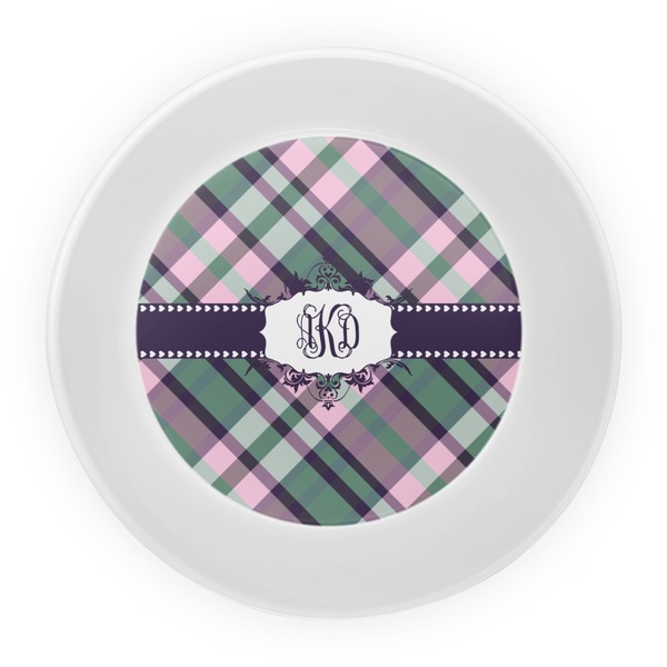 Plaid with Pop Melamine Bowl - Center