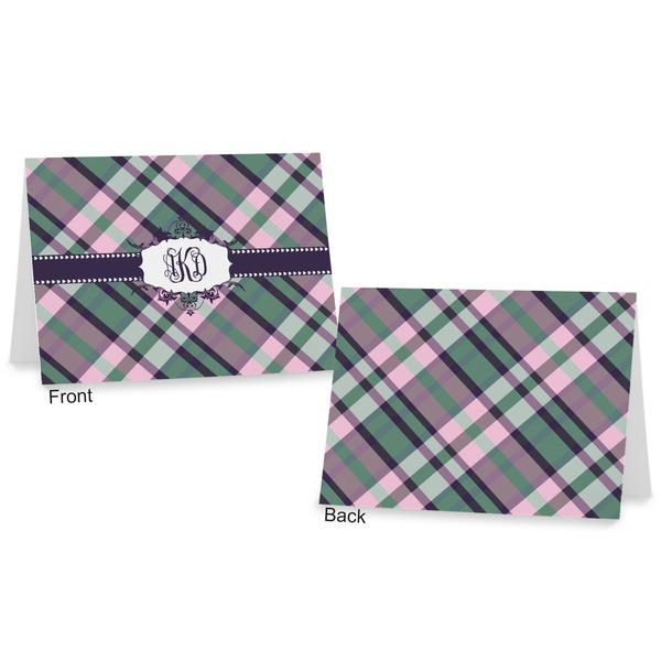 Plaid with Pop Postcard - Front and Back
