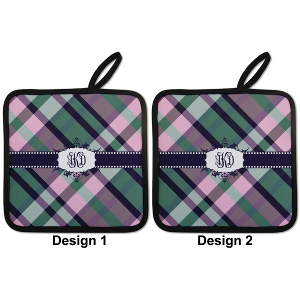 Plaid with Pop Pot Holders - Set of 2 APPROVAL