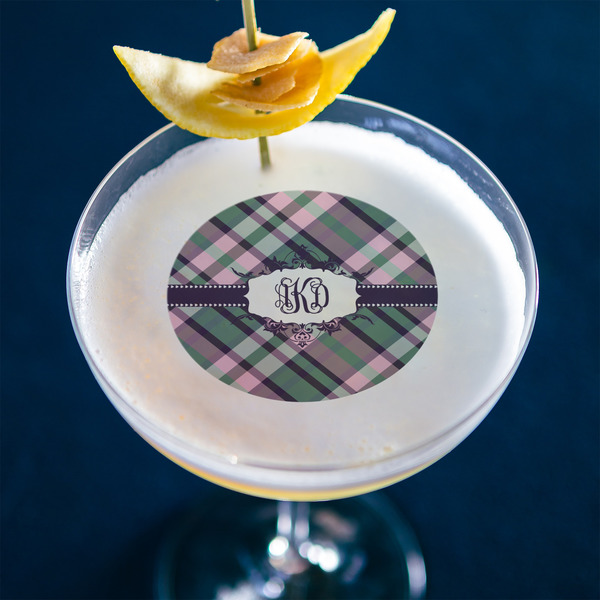 Plaid with Pop Printed Drink Topper - Medium - In Context