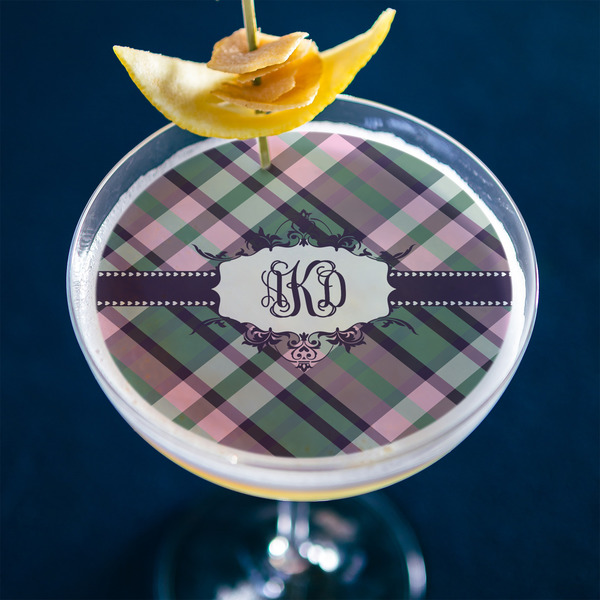 Plaid with Pop Printed Drink Topper - XLarge - In Context