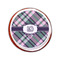 Plaid with Pop Printed Icing Circle - Small - On Cookie