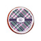 Plaid with Pop Printed Icing Circle - XSmall - On Cookie