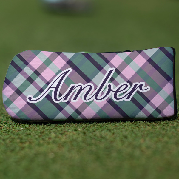 Custom Plaid with Pop Blade Putter Cover (Personalized)