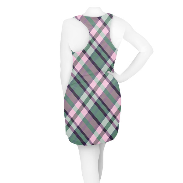 Plaid with Pop Racerback Dress - On Model - Back