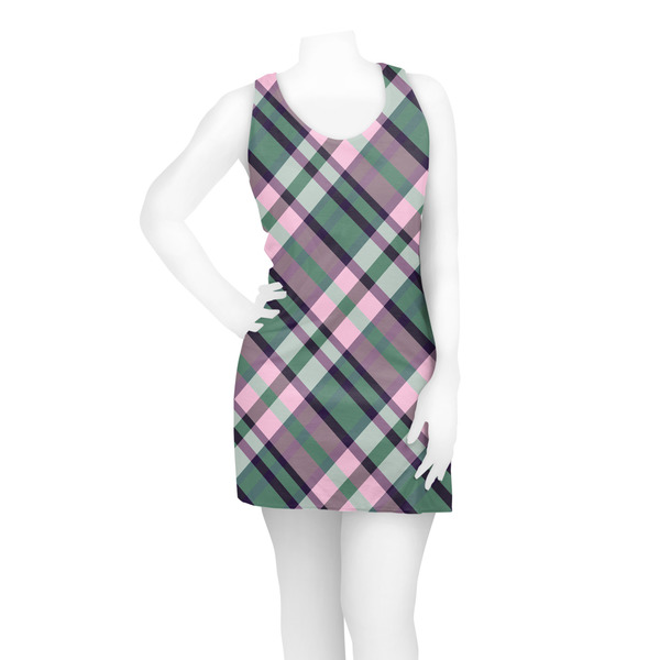 Plaid with Pop Racerback Dress - On Model - Front