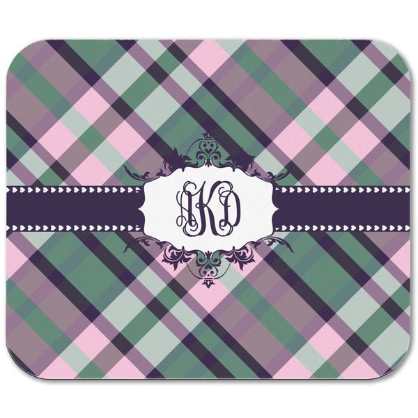 Plaid with Pop Rectangular Mouse Pad - APPROVAL