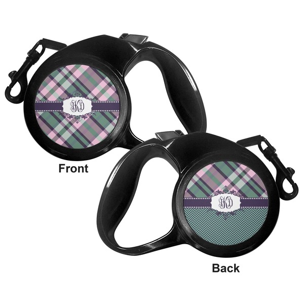 Plaid with Pop Retractable Dog Leash - Small - Apvl