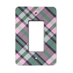 Plaid with Pop Rocker Style Light Switch Cover - Single Switch