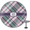 Plaid with Pop Round Table (Personalized)