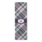Plaid with Pop Runner Rug - 2.5'x8' w/ Monograms
