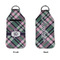 Plaid with Pop Sanitizer Holder Keychain - Large APPROVAL (Flat)