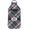 Plaid with Pop Sanitizer Holder Keychain - Large (Front)