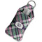 Plaid with Pop Sanitizer Holder Keychain - Large in Case