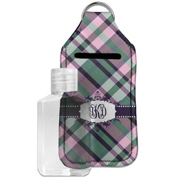 Plaid with Pop Hand Sanitizer & Keychain Holder - Large (Personalized)