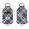 Plaid with Pop Sanitizer Holder Keychain - Small APPROVAL (Flat)