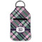 Plaid with Pop Sanitizer Holder Keychain - Small (Front Flat)