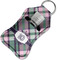 Plaid with Pop Sanitizer Holder Keychain - Small in Case