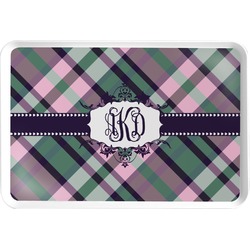 Plaid with Pop Serving Tray (Personalized)
