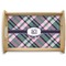 Plaid with Pop Serving Tray Wood Small - Main