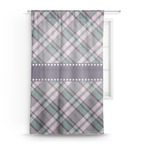 Plaid with Pop Sheer Curtain