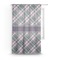 Plaid with Pop Sheer Curtain With Window and Rod