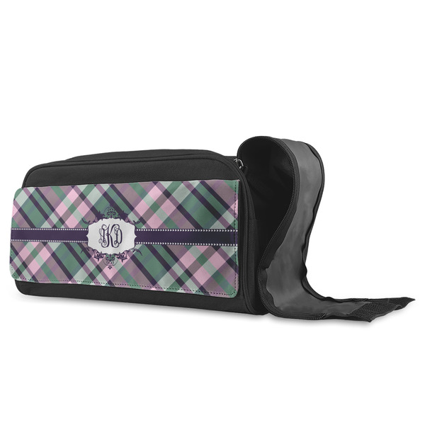 Plaid with Pop Shoe Bags - ANGLE (Open)