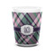 Plaid with Pop Shot Glass - White - FRONT