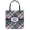 Plaid with Pop Shoulder Tote