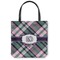 Plaid with Pop Canvas Tote Bag - Medium - 16"x16" (Personalized)